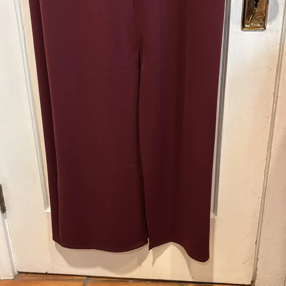 Good American, 4X nylon spandex maxi dress in Burgundy. Sleeveless back slip. - Picture 5 of 7